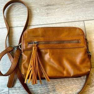 American Eagle Outfitters Brown Crossbody Bag with Timeless Style